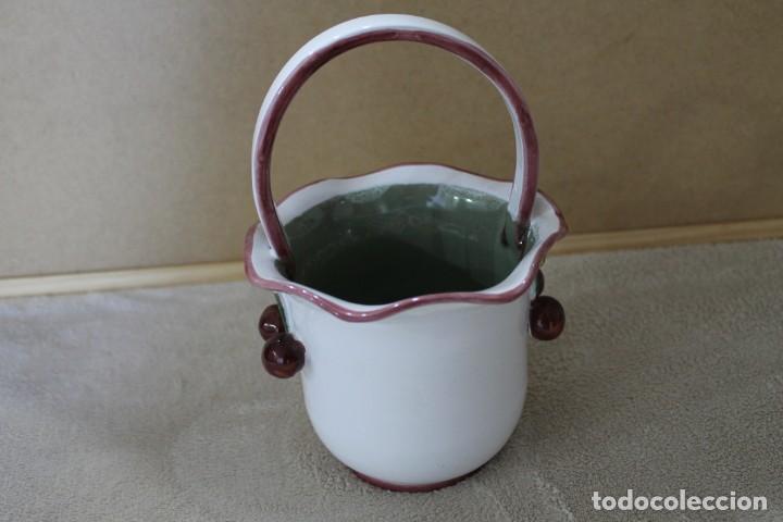 Antig&uuml;edades: CESTA CERAMICA CEREZAS - Foto 4