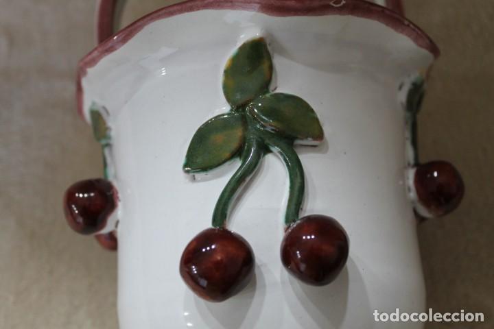 Antig&uuml;edades: CESTA CERAMICA CEREZAS - Foto 8