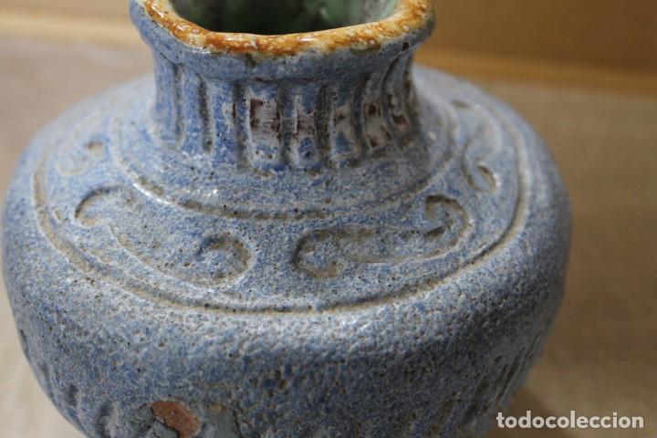 Antig&uuml;edades: JARRON TERRACOTA AZUL - Foto 7