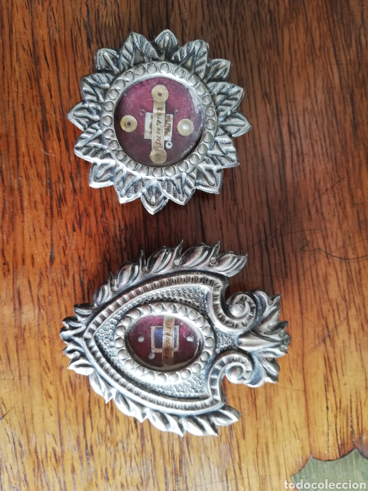 Antig&uuml;edades: Relicarios de plata siglo xix - Foto 1