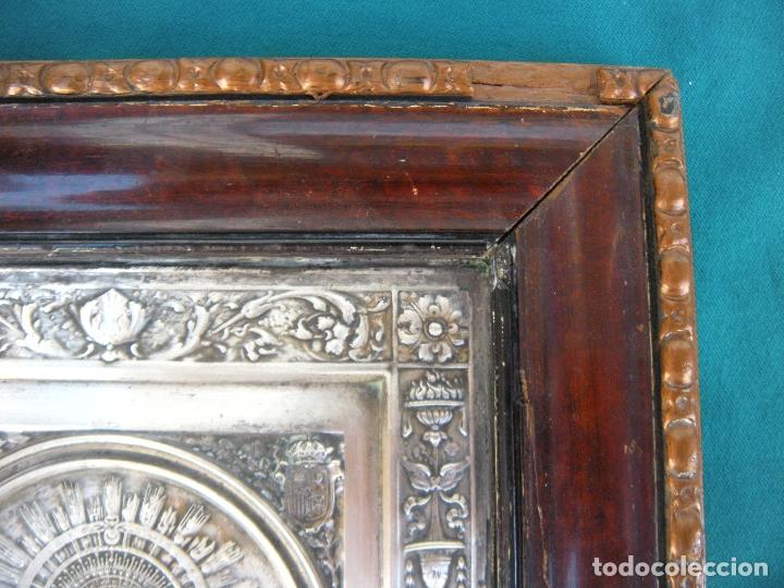 Antig&uuml;edades: CUADRO DE CHAPA VIRGEN DEL PILAR. - Foto 2