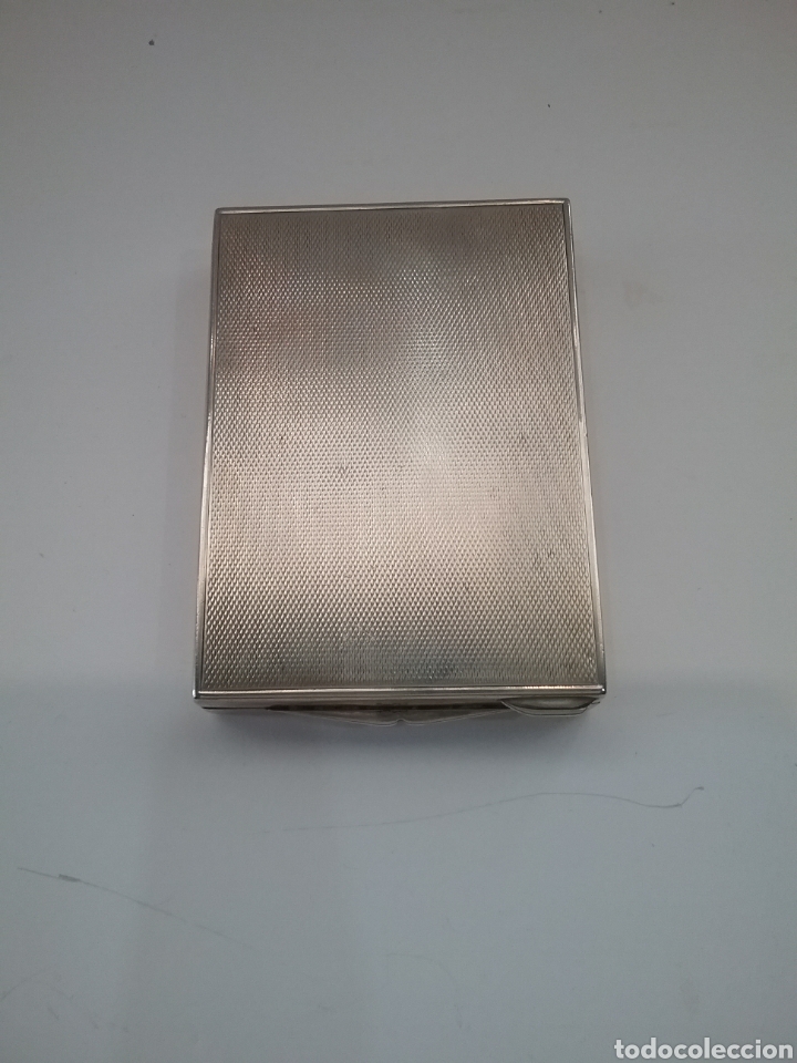 Antig&uuml;edades: Polvera antigua con espejo en plata 800. - Foto 3