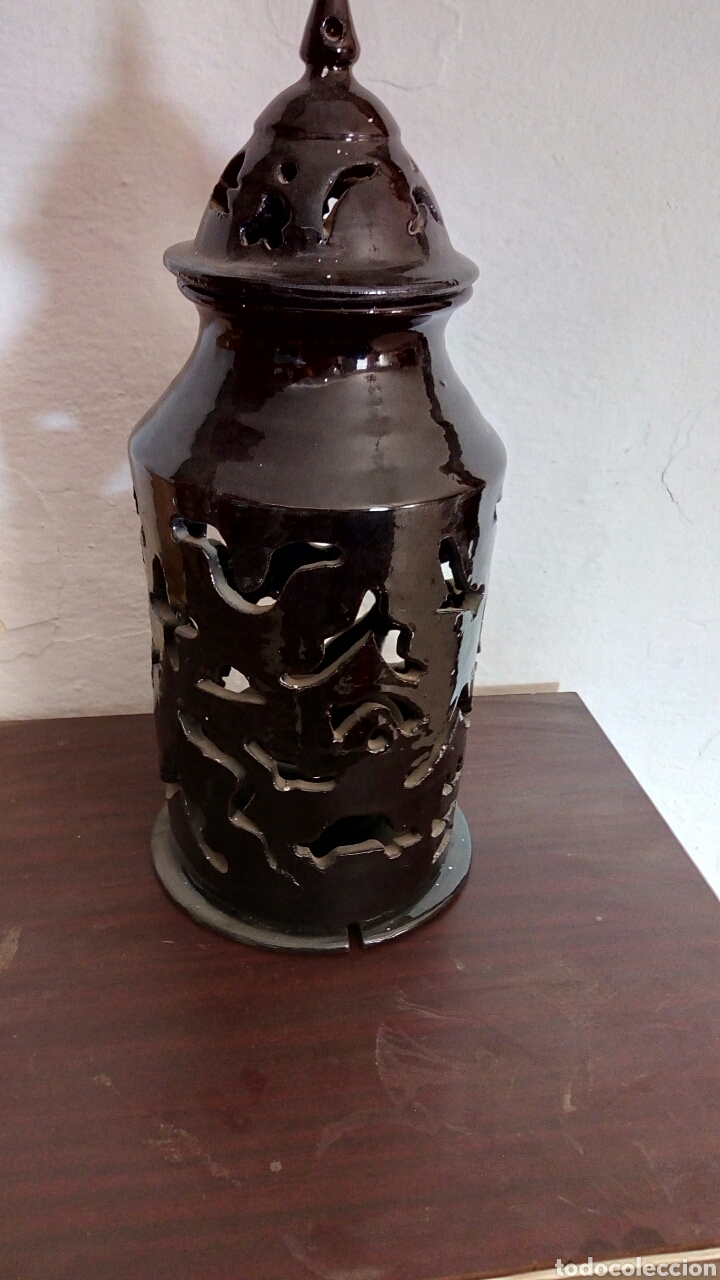 Antig&uuml;edades: L&aacute;mpara antigua 50cm