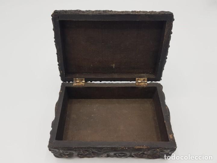 Antig&uuml;edades: Caja antigua de madera - Foto 2