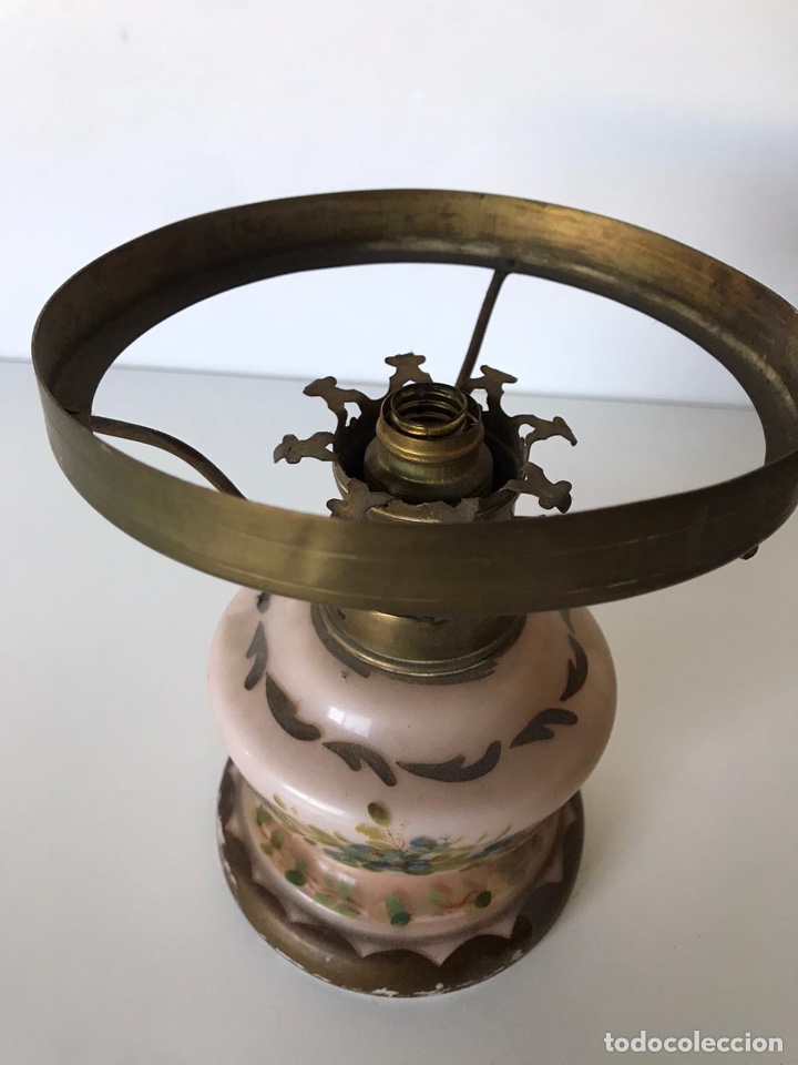 Antig&uuml;edades: Lampara de mesa de aceite antigua - Foto 2