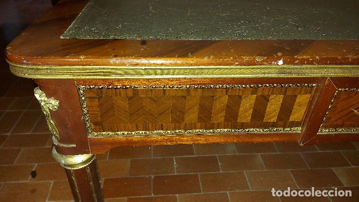 Antig&uuml;edades: MESA DE DESPACHO ESTILO FRANCES MADERA CAOBA - Foto 8