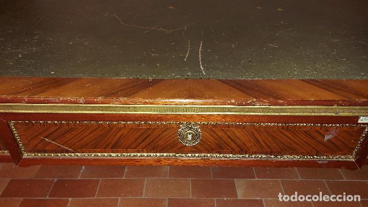 Antig&uuml;edades: MESA DE DESPACHO ESTILO FRANCES MADERA CAOBA - Foto 9