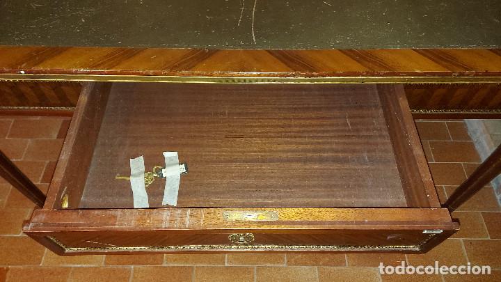 Antig&uuml;edades: MESA DE DESPACHO ESTILO FRANCES MADERA CAOBA - Foto 10
