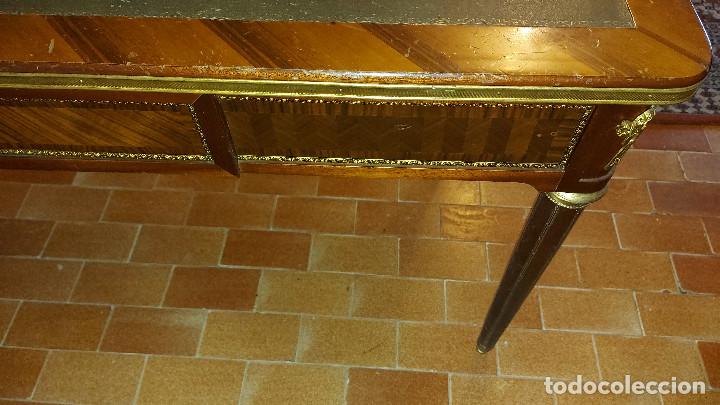 Antig&uuml;edades: MESA DE DESPACHO ESTILO FRANCES MADERA CAOBA - Foto 11