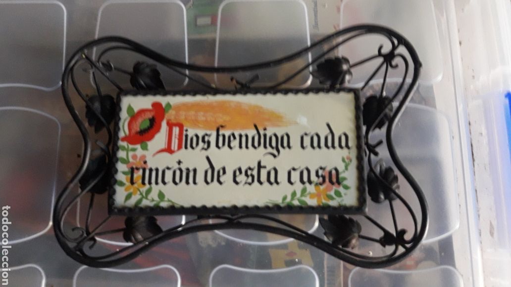 Antig&uuml;edades: Azulejo de cer&aacute;mica en forjilla - Foto 1