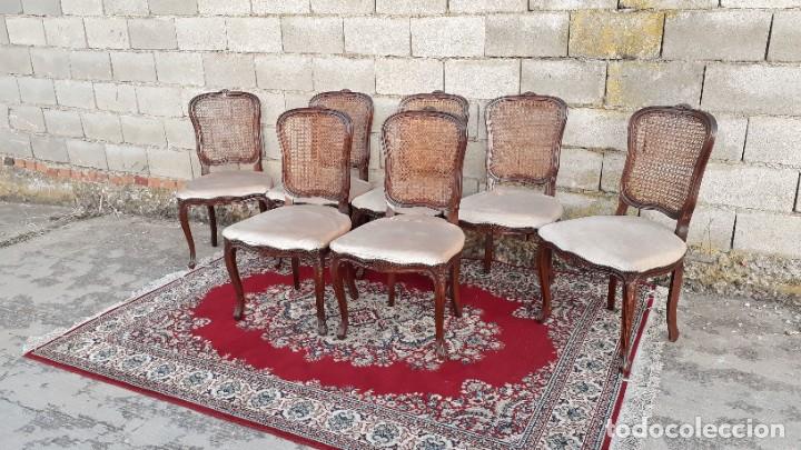 Sillas francesas madera rejilla o enea · Vintage French chairs