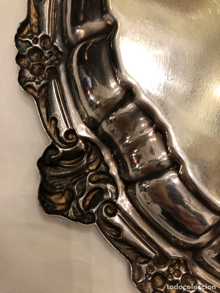Antig&uuml;edades: Bandeja plateada 37 cm - Foto 6