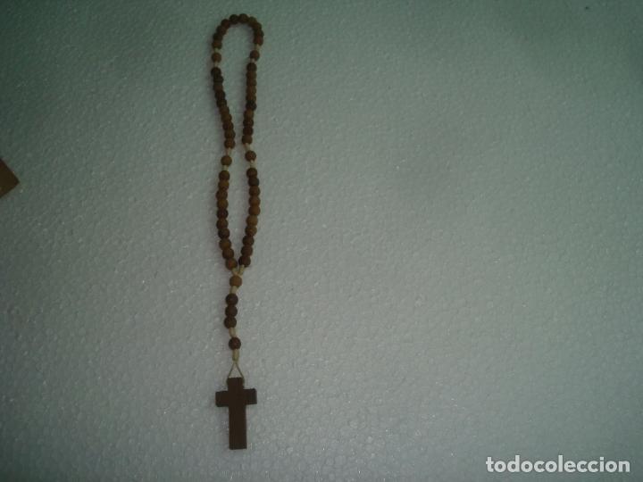 Antig&uuml;edades: ROSARIO DE MADERA 32 CM - Foto 1