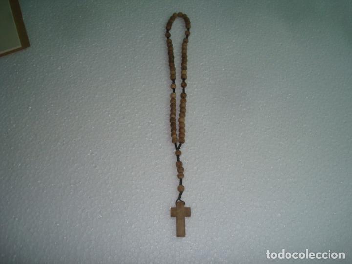 Antig&uuml;edades: ROSARIO DE MADERA 32 CM - Foto 1