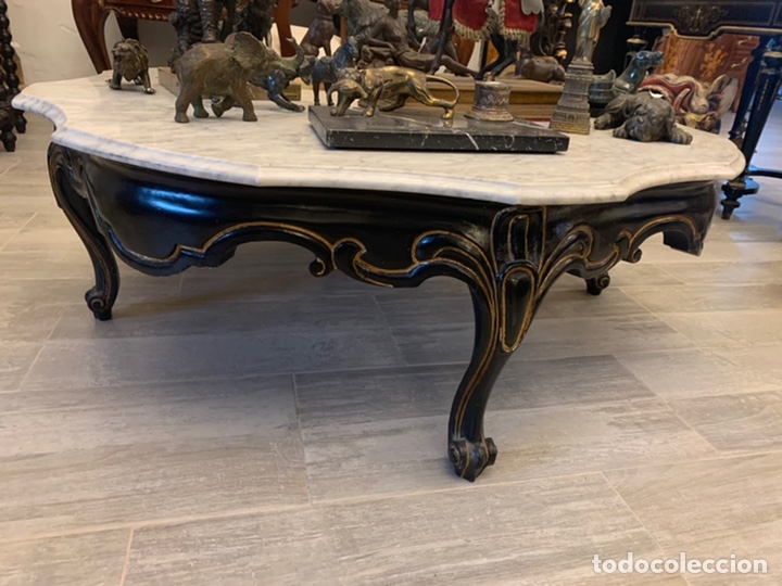 Antig&uuml;edades: Mesa baja de centro en estilo Luis XV. - Foto 7