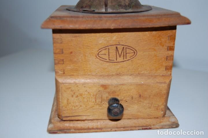 Antig&uuml;edades: MOLINILLO DE CAF&Eacute;, marca ELMA en madera - Foto 2