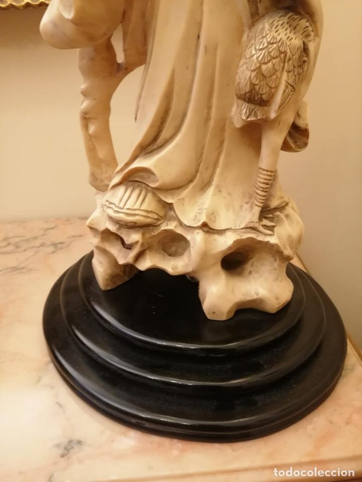 Antig&uuml;edades: L&aacute;mpara de marfil - Foto 7