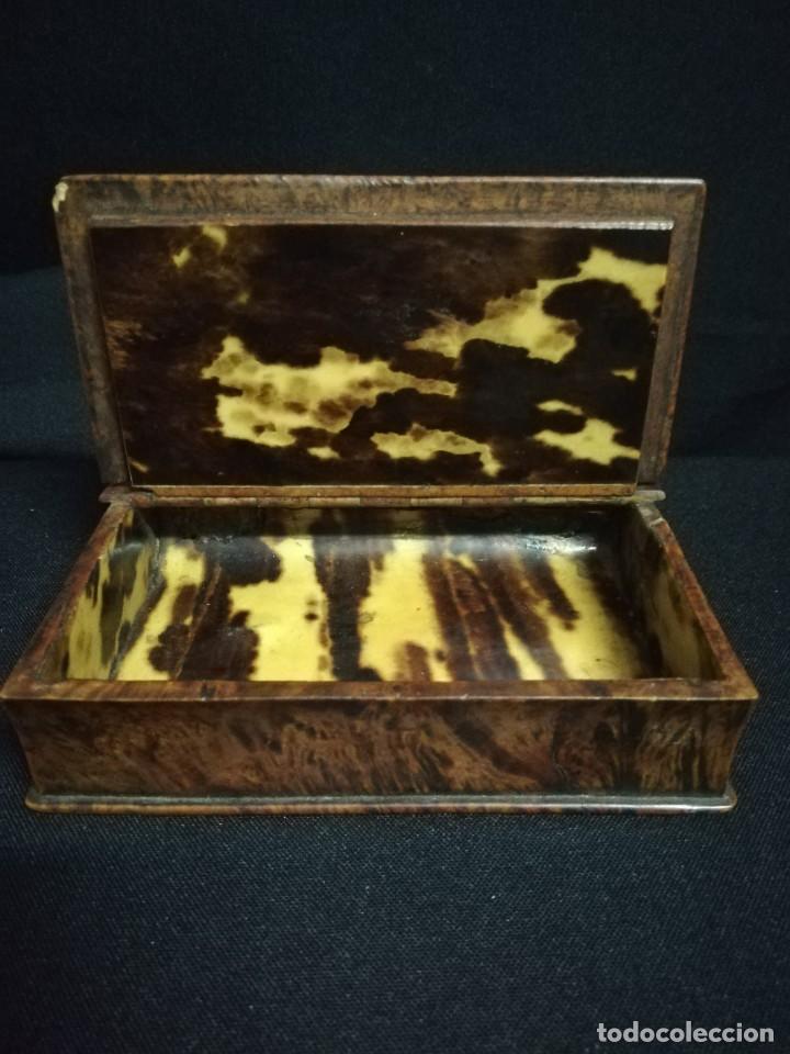 Antig&uuml;edades: CAJA DE RA&Iacute;Z DE OLIVO S. XIX - Foto 1