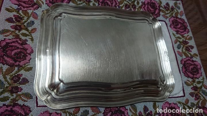 Antig&uuml;edades: BANDEJA DE ALPACA, 21&times;17 CM - Foto 4