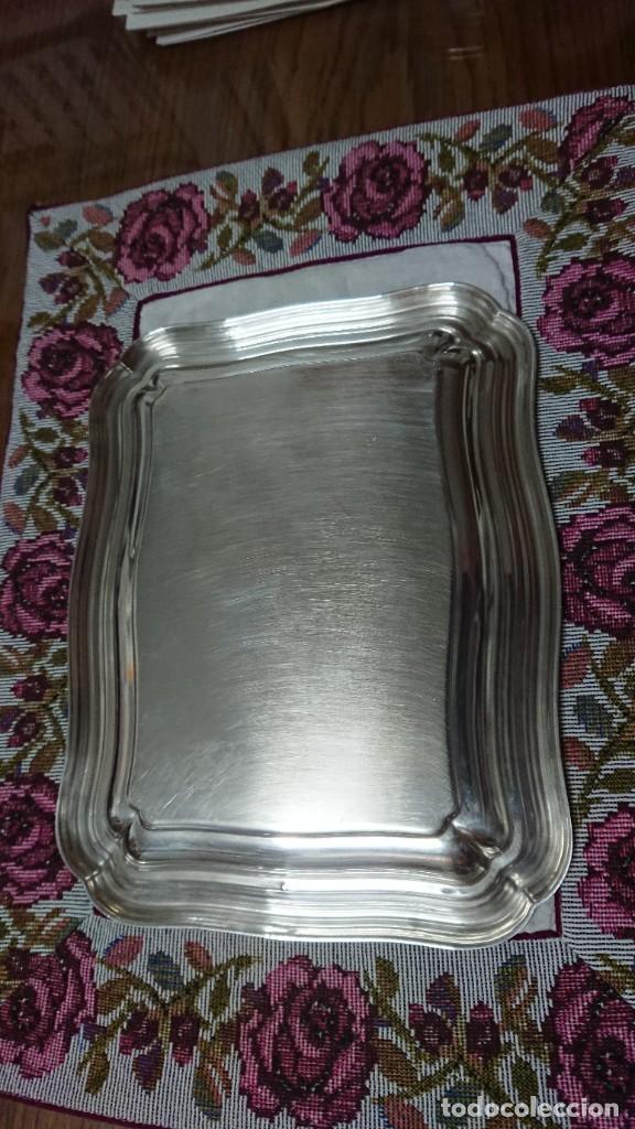 Antig&uuml;edades: BANDEJA DE ALPACA, 21&times;17 CM - Foto 5