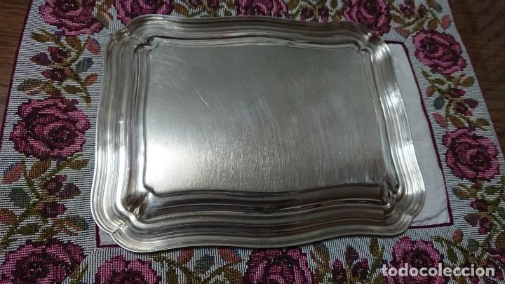 Antig&uuml;edades: BANDEJA DE ALPACA, 21&times;17 CM - Foto 6
