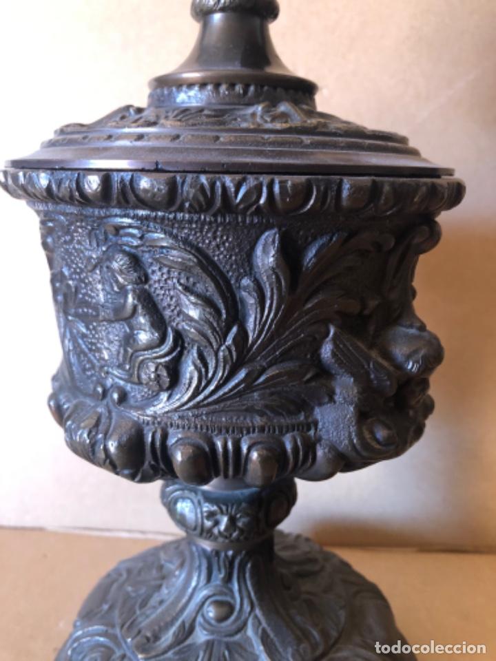 Antig&uuml;edades: QUINQU&Eacute; ANTIGUO DE BRONCE - Foto 2