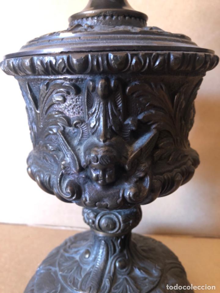 Antig&uuml;edades: QUINQU&Eacute; ANTIGUO DE BRONCE - Foto 3
