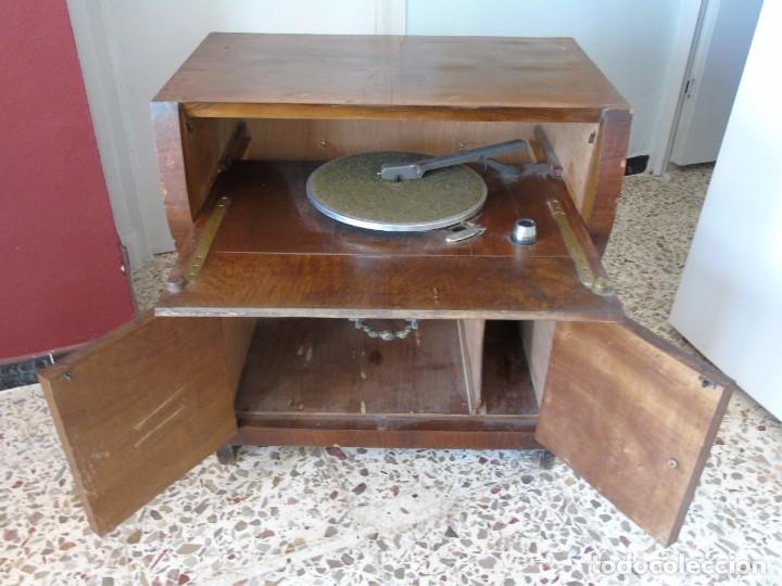 mueble tocadiscos antiguo - Compra venta en todocoleccion