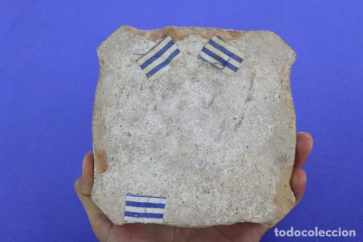 Antig&uuml;edades: Azulejo con numeraci&oacute;n para edificio, n&uacute;mero 5, siglo XIX. - Foto 3