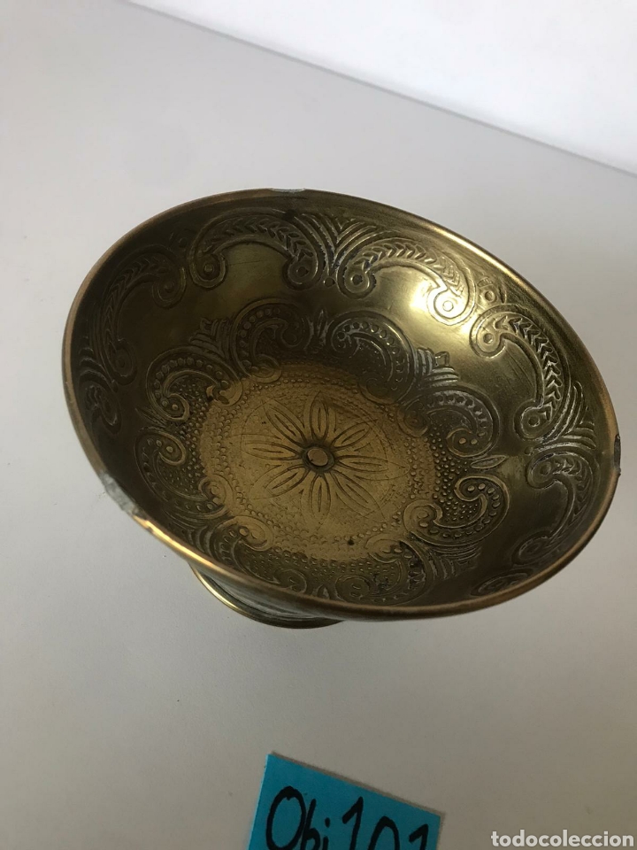 Antig&uuml;edades: Antigua copa metalica - Foto 2