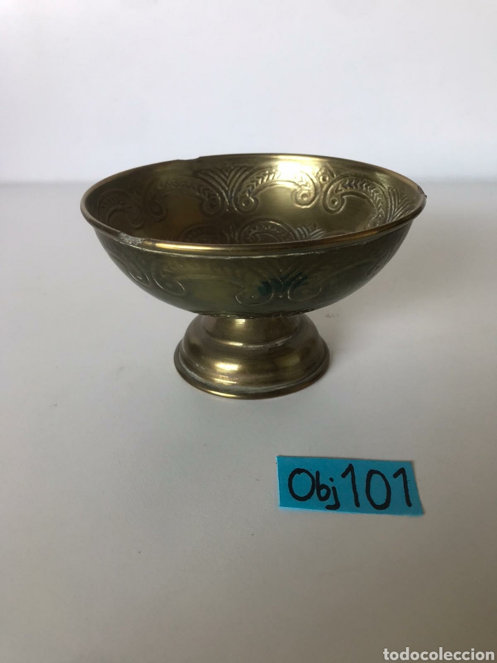 Antig&uuml;edades: Antigua copa metalica - Foto 1