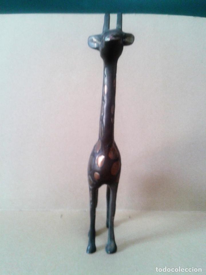 Antig&uuml;edades: Jirafa de bronce. 20,5 cm.de alta - Foto 2