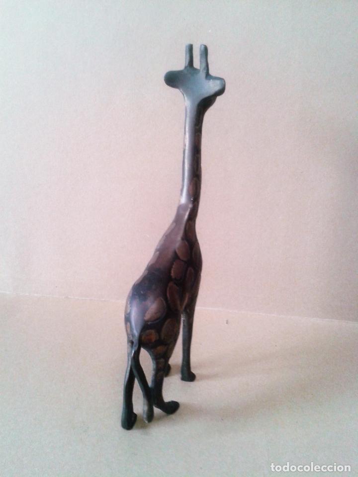 Antig&uuml;edades: Jirafa de bronce. 20,5 cm.de alta - Foto 3