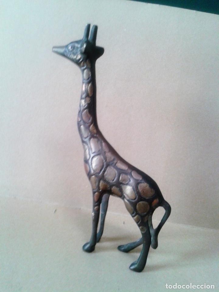 Antig&uuml;edades: Jirafa de bronce. 20,5 cm.de alta - Foto 5
