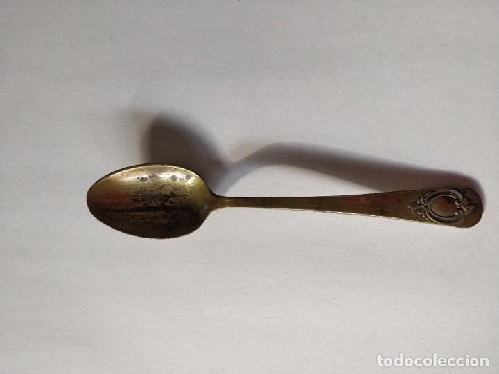 Antig&uuml;edades: Cuchara Laton Plateado - Foto 1