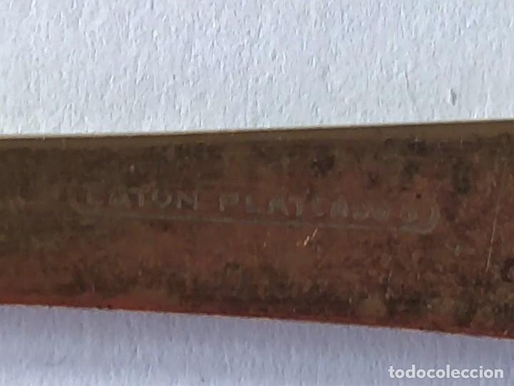 Antig&uuml;edades: Cuchara Laton Plateado - Foto 3