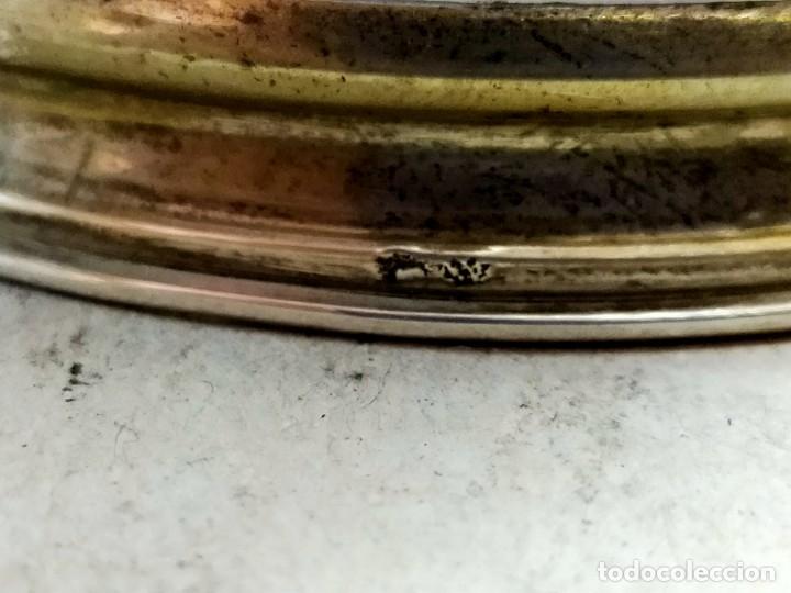 Antig&uuml;edades: JARRON DE CRISTAL CON PIE DE PLATA - Foto 6
