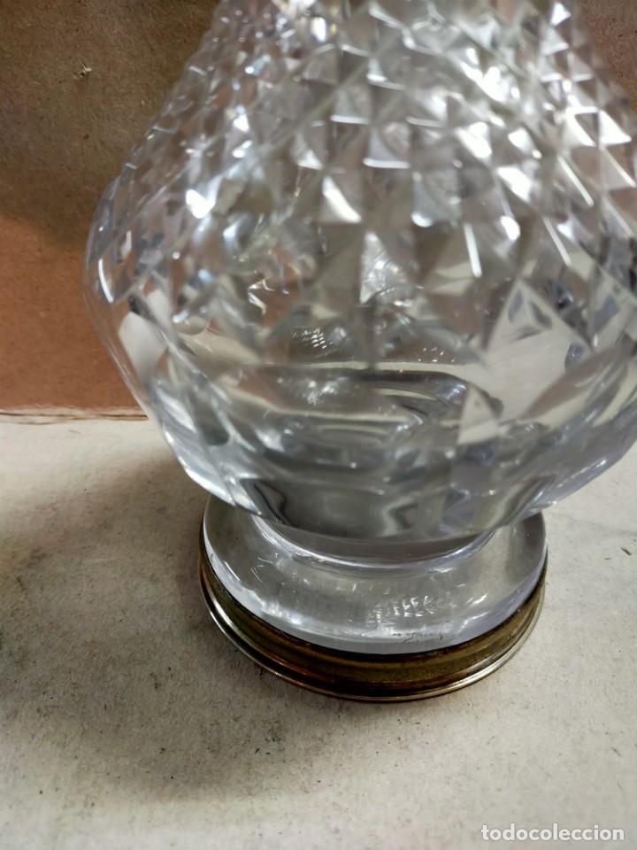 Antig&uuml;edades: JARRON DE CRISTAL CON PIE DE PLATA - Foto 9