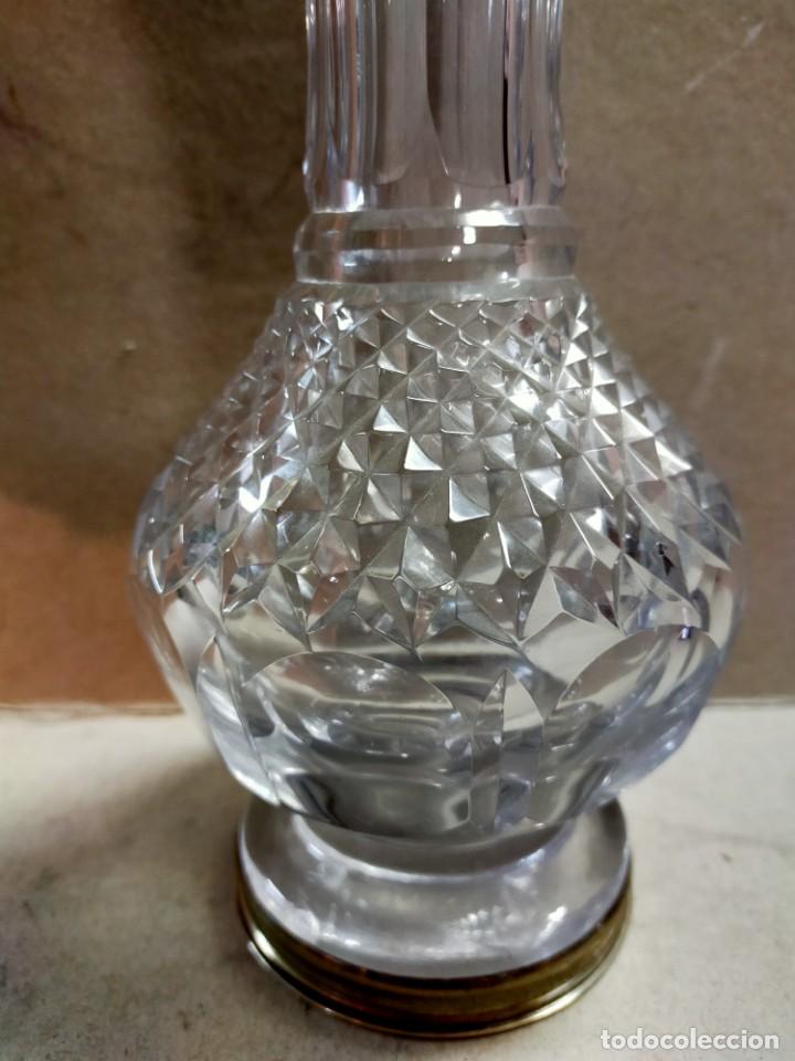 Antig&uuml;edades: JARRON DE CRISTAL CON PIE DE PLATA - Foto 10