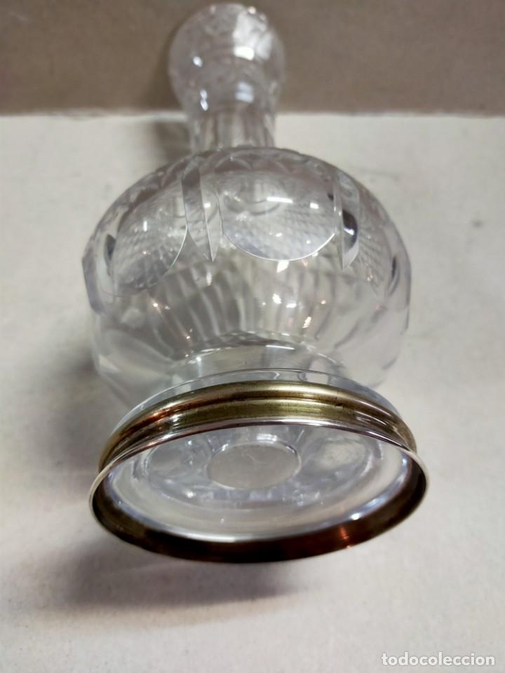 Antig&uuml;edades: JARRON DE CRISTAL CON PIE DE PLATA - Foto 13