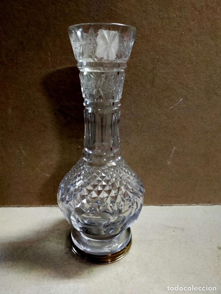 Antig&uuml;edades: JARRON DE CRISTAL CON PIE DE PLATA - Foto 15