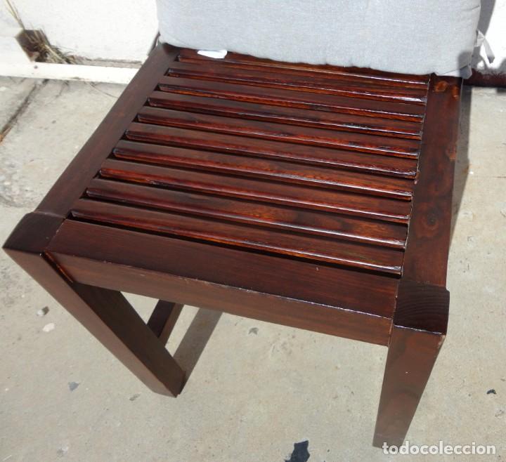 Antig&uuml;edades: 4 Sillas coloniales en madera de teka - Foto 9