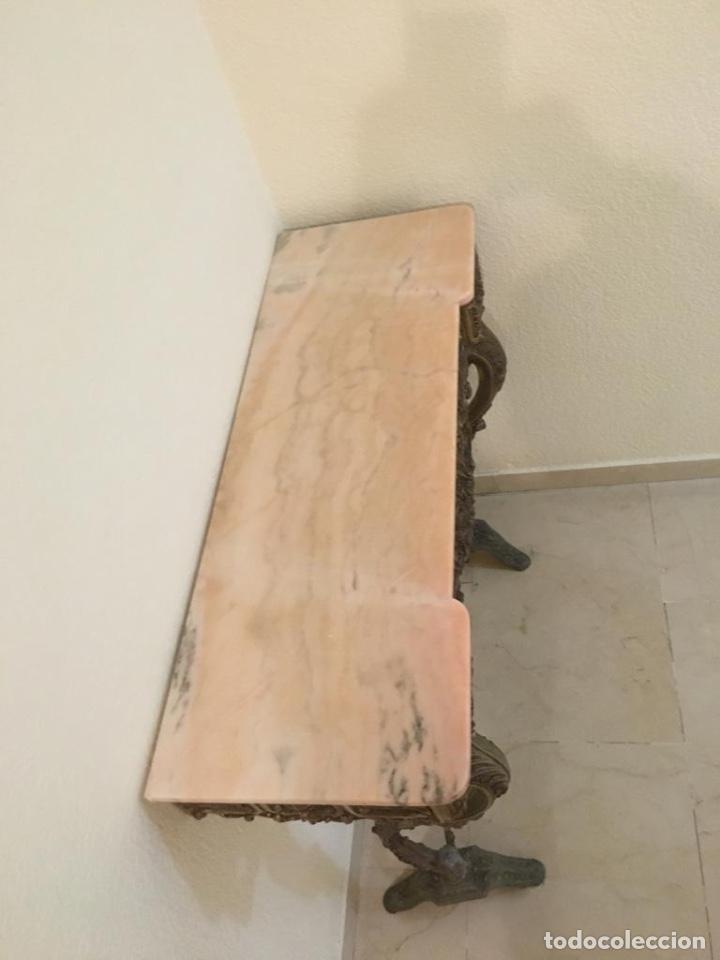 Antig&uuml;edades: Mesa consola bronce - Foto 2