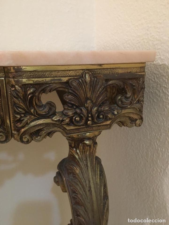 Antig&uuml;edades: Mesa consola bronce - Foto 5