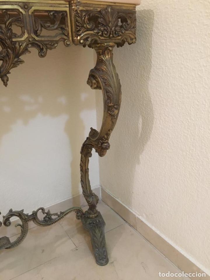Antig&uuml;edades: Mesa consola bronce - Foto 7