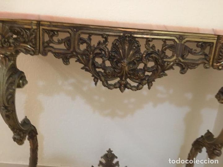 Antig&uuml;edades: Mesa consola bronce - Foto 8