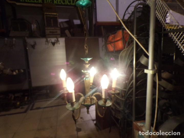 Antig&uuml;edades: ESTAMOS LIQUIDANDO. antigua lampara de bronce funcionando - Foto 1