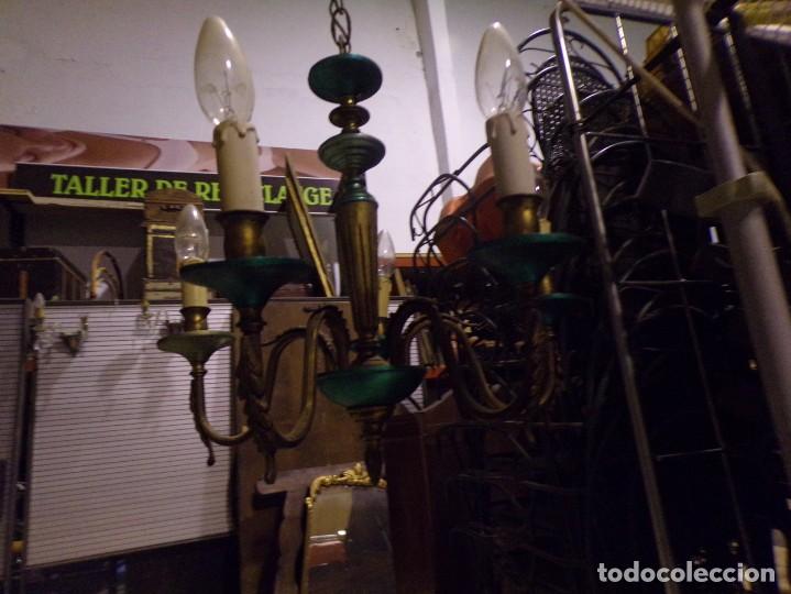 Antig&uuml;edades: ESTAMOS LIQUIDANDO. antigua lampara de bronce funcionando - Foto 3