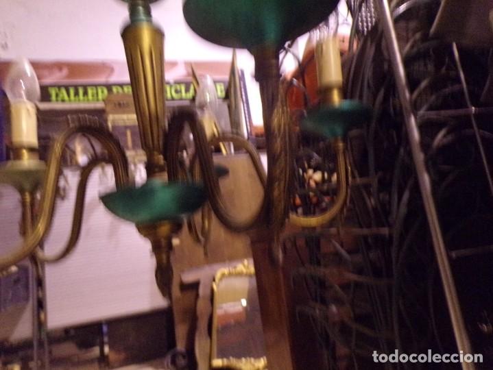 Antig&uuml;edades: ESTAMOS LIQUIDANDO. antigua lampara de bronce funcionando - Foto 4