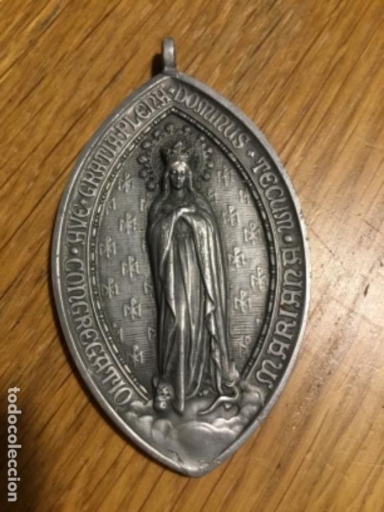 Antig&uuml;edades: Medalla aluminio Congregatio Mariana - Foto 1